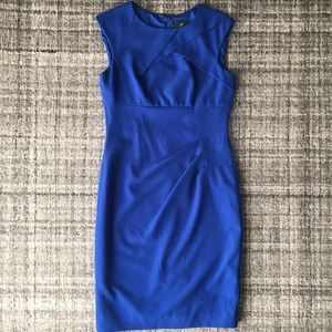 Adrianna Papell Cobalt Blue Shift Dress